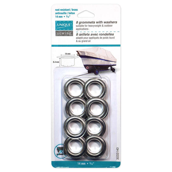 Grommets - Silver - 14mm (9/16″)