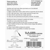 2 Part Grommets with Tool - Silver - 8mm (5/16")
