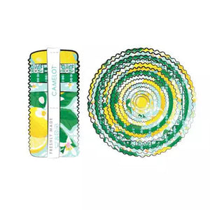 Lemon Drop by Gabrielle Neil 40 x 2.5" Strips - Camelot Fabrics