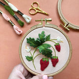 Strawberries Stumpwork Embroidery Kit - MCreativeJ