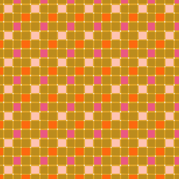 PREORDER AUGUST - Sarah Hearts - Joyful June - Gingham in Ochre