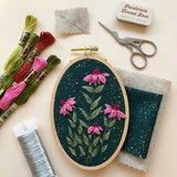 3D Coneflowers Embroidery Kit - MCreativeJ
