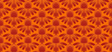 Anna Maria Textiles - Indelible - Coneflower in Tangerine