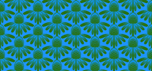 PREORDER - Anna Maria Textiles - Indelible - Coneflower in Pool