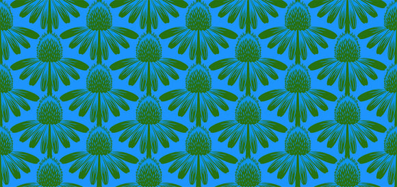 PREORDER - Anna Maria Textiles - Indelible - Coneflower in Pool
