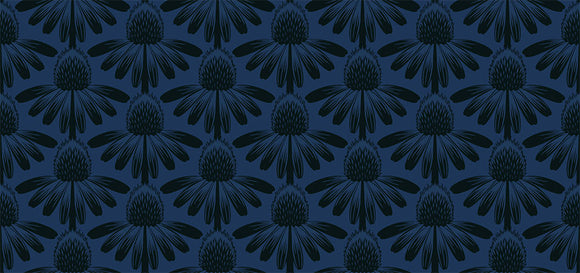 PREORDER - Anna Maria Textiles - Indelible - Coneflower in Midnight