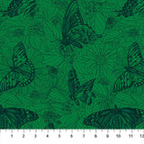 PREORDER MARCH - Anna Maria Textiles - Indelible Ink - Winging It in Jade