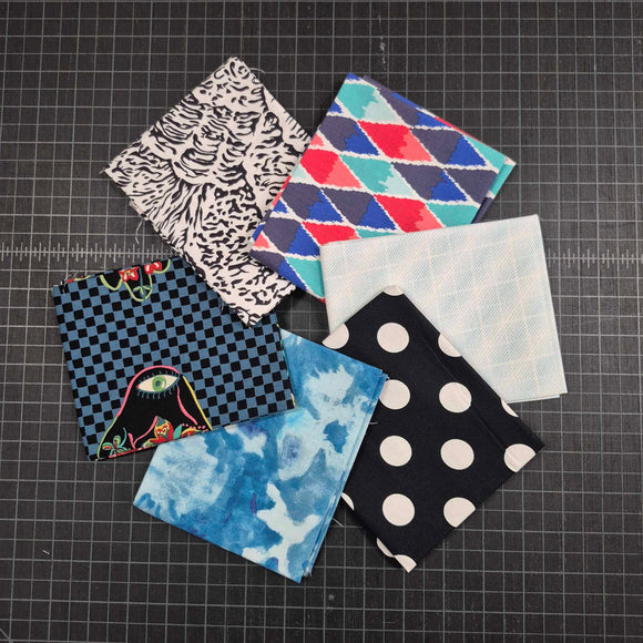 Curated 6 Fat Quarter Bundle - Bold Jesters