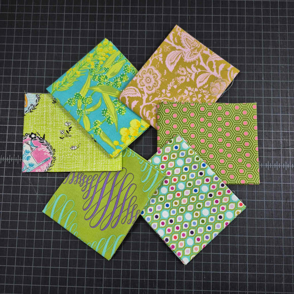 Curated 6 Fat Quarter Bundle - Chartreuse