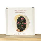 3D Coneflowers Embroidery Kit - MCreativeJ