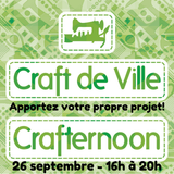 Crafternoon – Apportez votre propre projet – 26 septembre