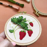 Strawberries Stumpwork Embroidery Kit - MCreativeJ
