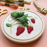 Strawberries Stumpwork Embroidery Kit - MCreativeJ