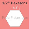 1/2" EPP Hexagons - 125 Pack