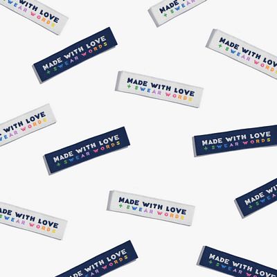 Kylie and the Machine - Made with Love & Swear Words Woven Labels
