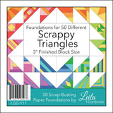 Scrappy 3" Half Square Triangle Foundation Paper Piecing Pad