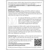 Scrappy Mini Diamond Foundation Paper Piecing Pad