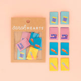 Sarah Hearts - Multipack Woven Labels - Tied With a Ribbon Sewing Notions