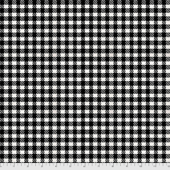 Tim Holtz - Christmastime Gingham In Black Fabric
