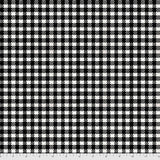 Tim Holtz - Christmastime Gingham In Black Fabric