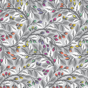 PREORDER OCTOBER - Tula Pink - Graywork - Quilt Backing 108" Best Buds in Fog