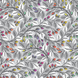 PREORDER OCTOBER - Tula Pink - Graywork - Quilt Backing 108" Best Buds in Fog