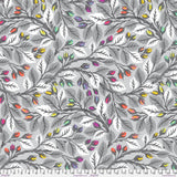 PREORDER OCTOBER - Tula Pink - Graywork - Quilt Backing 108" Best Buds in Fog