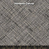 PREORDER JULY - Carolyn Friedlander - Memento Canvas - Crosshatch in Black