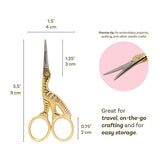 Stork Embroidery Scissors