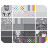 PREORDER OCTOBER - Tula Pink - Graywork + True Colors - Fat Quarter Pack