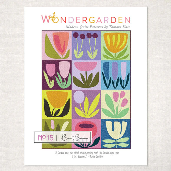 Tamara Kate Design - Wondergarden No.15 Best Buds Quilt Pattern