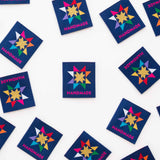 Sarah Hearts - Large Woven Labels - Handmade Quilt Star