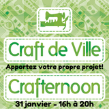 Crafternoon - Apportez votre propre projet - 31 janvier