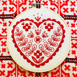 Hook, Line & Tinker - Nordic Heart Complete Embroidery Kit