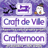 Crafternoon – Apportez votre propre projet – 31 octobre
