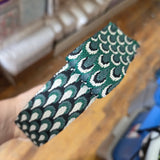 Peacock Pattern Webbing - Green - 1.5" (38mm)